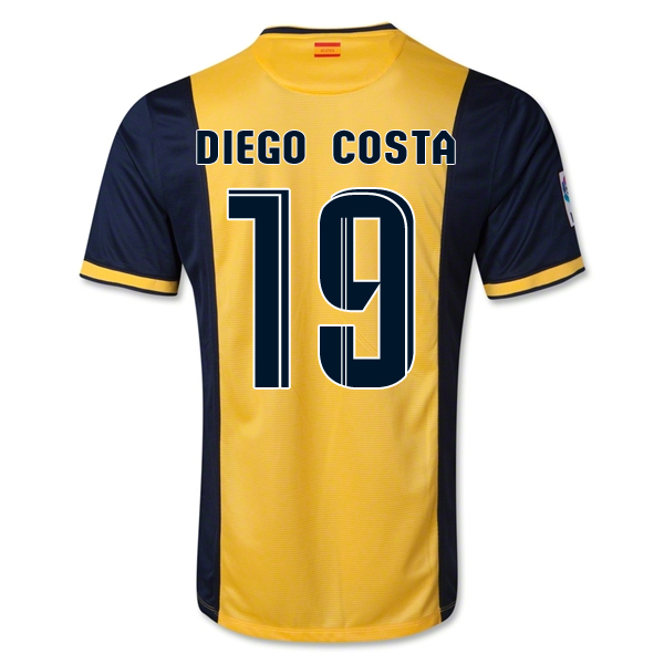 13-14 Atletico Madrid #19 Diego Costa Away Soccer Jersey Shirt - Click Image to Close